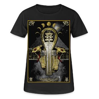Ancient Night - Women's Breathable T-Shirt - black - Front - AI Model Female 172 light (172cm)