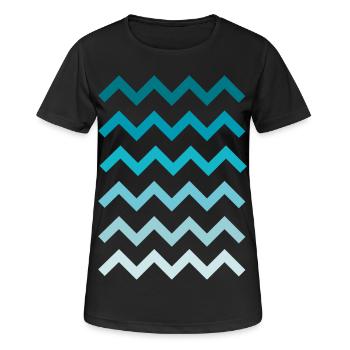 Waves Water Waves - Women's Breathable T-Shirt - black - Front - AI Model Female 172 light (172cm)