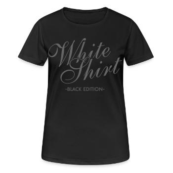 White Shirt Black Edition - Color Change - Women's Breathable T-Shirt - black - Front - AI Model Female 172 light (172cm)