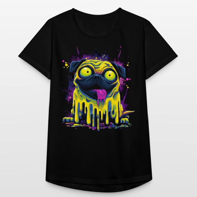 Carlin psychédélique trippant Style de graffiti coloré T-shirt respirant Femme