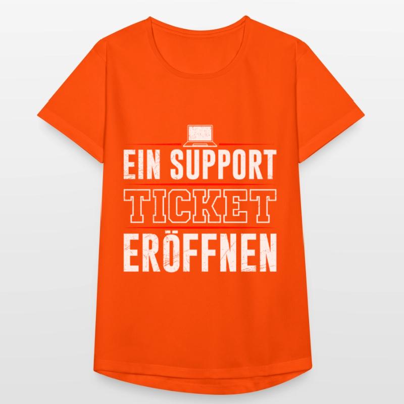 Coder EIN SUPPORT TICKET ERÖFFNEN LUSTIG Frauen T-Shirt atmungsaktiv