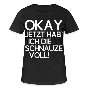 Now I'm fed up with mood - Women's Breathable T-Shirt - black - Front - AI Model Female 172 light (172cm)