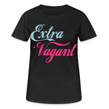 Extra Vagant - Frauen T-Shirt atmungsaktiv - Schwarz - Vorne - AI Model Female 172 light (172cm)