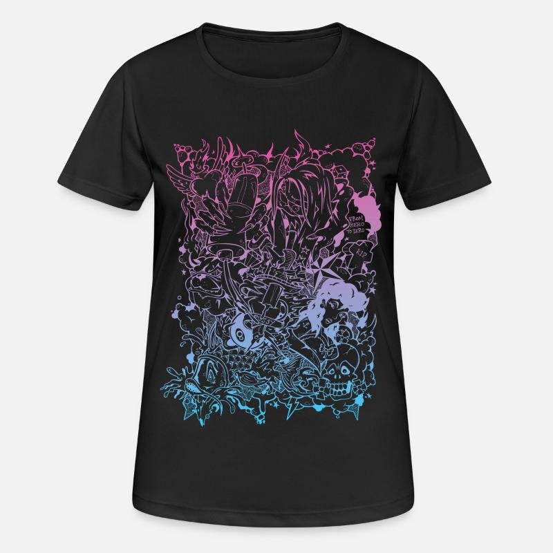 tattoo outlines - Women's Breathable T-Shirt - black