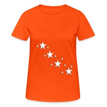 star - Women's Breathable T-Shirt - neon orange - Front - AI Model Female 172 dark (172cm)