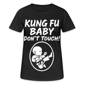 Kung Fu Baby - Frauen T-Shirt atmungsaktiv - Schwarz - Vorne - AI Model Female 172 light (172cm)