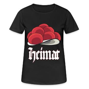 Bollenhut aus dem Schwarzwald ist Heimat Design - Frauen T-Shirt atmungsaktiv - Schwarz - Vorne - AI Model Female 172 light (172cm)