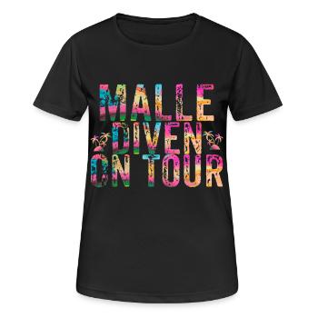 Malediven - Frauen T-Shirt atmungsaktiv - Schwarz - Vorne - AI Model Female 172 light (172cm)