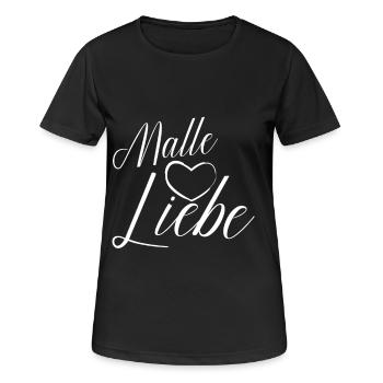 Mallorca Malle Liebe Malle Sommerurlaub - Frauen T-Shirt atmungsaktiv - Schwarz - Vorne - AI Model Female 172 light (172cm)