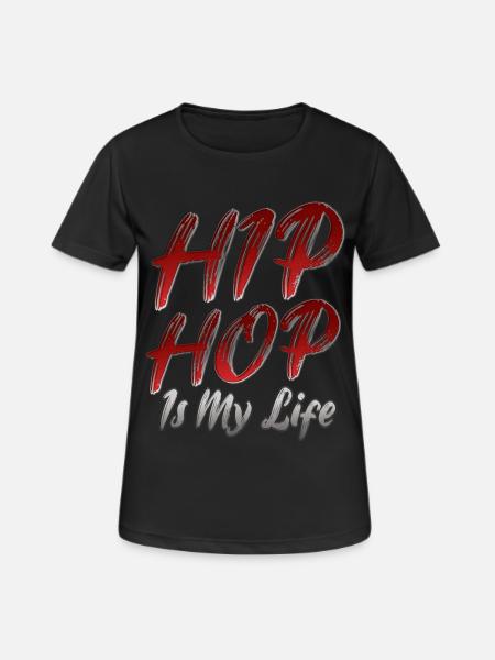 Hip hop - T-shirt respirant Femme - noir
