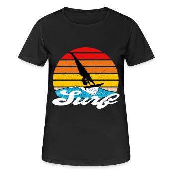 Planche à voile planche à voile - T-shirt respirant Femme - noir - Devant - AI Model Female 172 light (172cm)