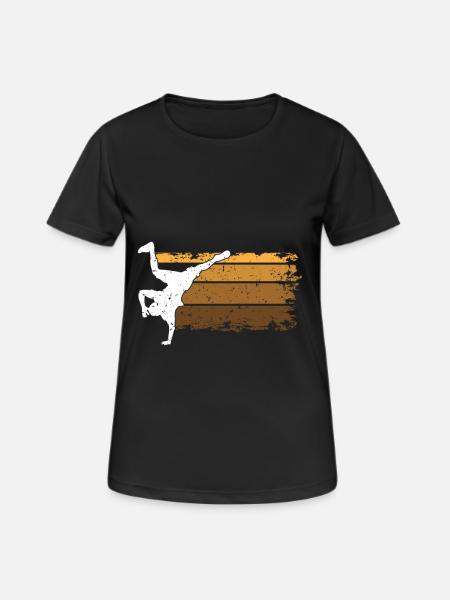 Enfants de breakdance - T-shirt respirant Femme - noir