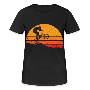 Dirt Bike Dirt Bikes Dirt Bike Bicycle - Women's Breathable T-Shirt - black - Front - AI Model Female 172 light (172cm)