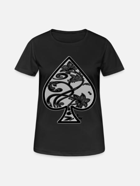 Ace of Spades by dk - Women's Breathable T-Shirt - black
