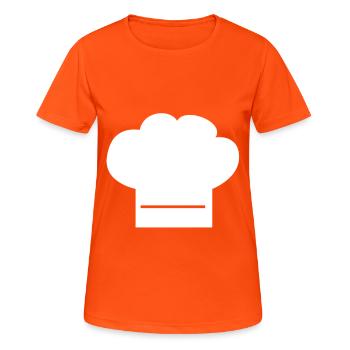 cook - Women's Breathable T-Shirt - neon orange - Front - AI Model Female 172 dark (172cm)
