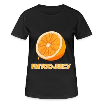 Orange Fruit Orange Juice Drink Tasty Fruit - Women's Breathable T-Shirt - black - Front - AI Model Female 172 light (172cm)