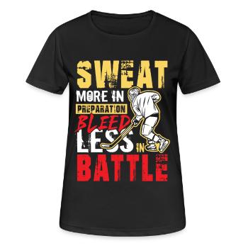 Sweat Blood Hockey sur glace Hockey sur glace Hockey sur glace Hockey sur glace - T-shirt respirant Femme - noir - Devant - AI Model Female 172 light (172cm)