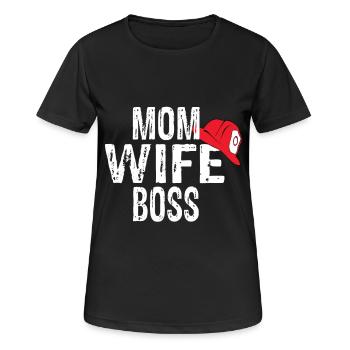 Feuerwehr Feuerwehrfrau Sexy Feuerwehrfrau - Frauen T-Shirt atmungsaktiv - Schwarz - Vorne - AI Model Female 172 light (172cm)