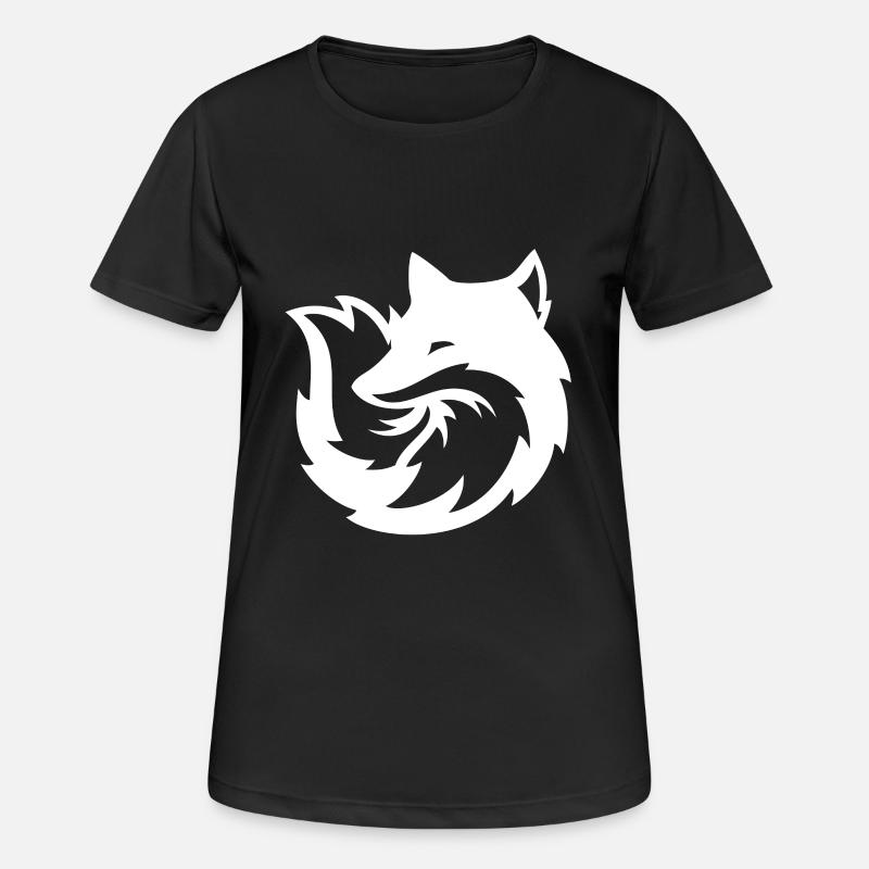 foxes - Women's Breathable T-Shirt - black