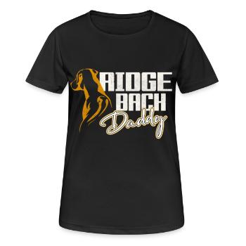 Rhodesian Ridgeback Daddy - T-shirt respirant Femme - noir - Devant - AI Model Female 172 light (172cm)