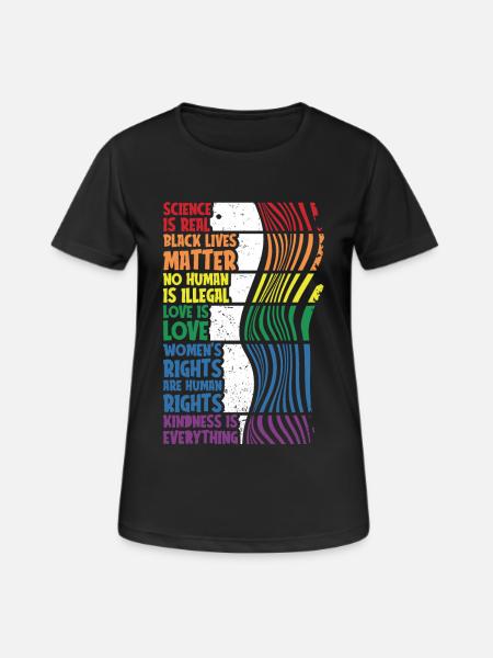 Anti Rassismus gegen Rassismus rassismus - Frauen T-Shirt atmungsaktiv - Schwarz
