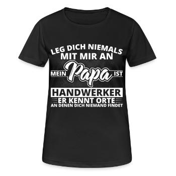 Handwerker Geschenke - Handwerker - Frauen T-Shirt atmungsaktiv - Schwarz - Vorne - AI Model Female 172 light (172cm)