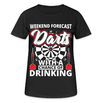 Dartboard - darts - Women's Breathable T-Shirt - black - Front - AI Model Female 172 light (172cm)