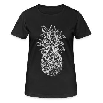 pineapple - Women's Breathable T-Shirt - black - Front - AI Model Female 172 light (172cm)