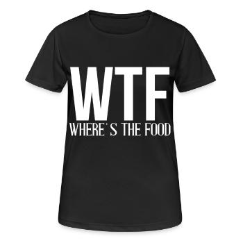 Essen - Frauen T-Shirt atmungsaktiv - Schwarz - Vorne - AI Model Female 172 light (172cm)