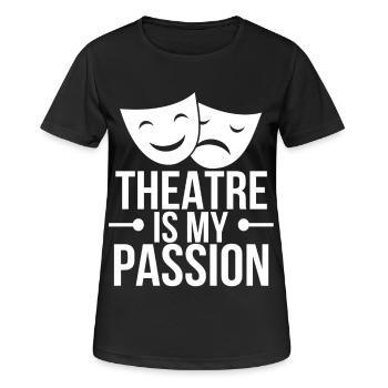 Théâtre Acteur Drame Actrice Actrice - T-shirt respirant Femme - noir - Devant - AI Model Female 172 light (172cm)