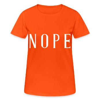 Non - T-shirt respirant Femme - orange néon - Devant - AI Model Female 172 dark (172cm)