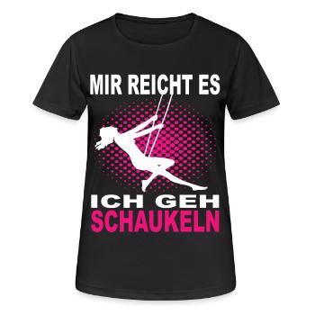 Mir Reichts ich Geh Schaukeln - Frauen T-Shirt atmungsaktiv - Schwarz - Vorne - AI Model Female 172 light (172cm)