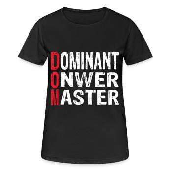 Dom - Frauen T-Shirt atmungsaktiv - Schwarz - Vorne - AI Model Female 172 light (172cm)