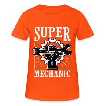 car mechanic gift - Women's Breathable T-Shirt - neon orange - Front - AI Model Female 172 dark (172cm)