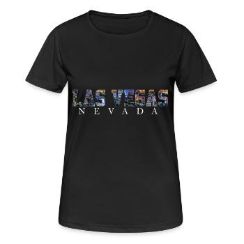 Las Vegas Las Vegas Nevada Amerika - Frauen T-Shirt atmungsaktiv - Schwarz - Vorne - AI Model Female 172 light (172cm)