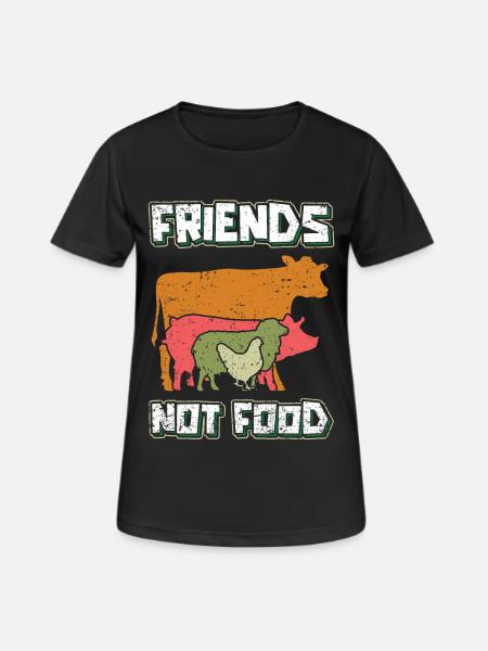Vegan Vegans Vegan Cooking Vegans - Women's Breathable T-Shirt - black
