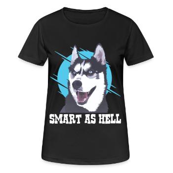 Husky Husky Hund Husky Geschenke Hundeliebhaber - Frauen T-Shirt atmungsaktiv - Schwarz - Vorne - AI Model Female 172 light (172cm)