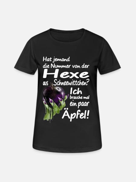 Evil Witch Apple Fairy Tale Revenge Jealousy Spell - Women's Breathable T-Shirt - black