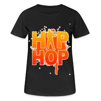 Hip hop - T-shirt respirant Femme - noir - Devant - AI Model Female 172 light (172cm)