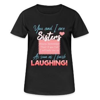 Beste Freundin - Frauen T-Shirt atmungsaktiv - Schwarz - Vorne - AI Model Female 172 light (172cm)