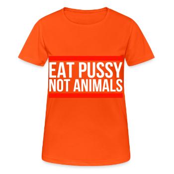 Activistes des droits des animaux - T-shirt respirant Femme - orange néon - Devant - AI Model Female 172 dark (172cm)