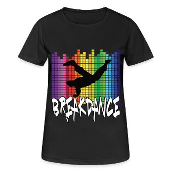 Breakdance - Women's Breathable T-Shirt - black - Front - AI Model Female 172 light (172cm)