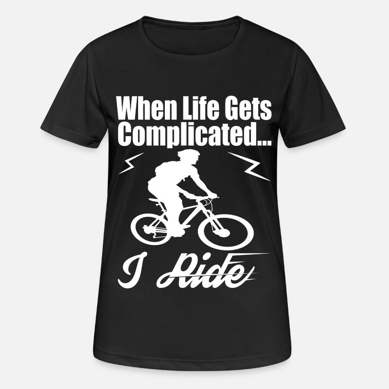 Mountain bike - Women's Breathable T-Shirt - black