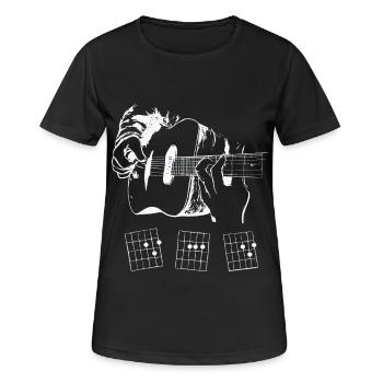 Guitarist - Women's Breathable T-Shirt - black - Front - AI Model Female 172 light (172cm)