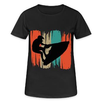 Jet ski - T-shirt respirant Femme - noir - Devant - AI Model Female 172 light (172cm)