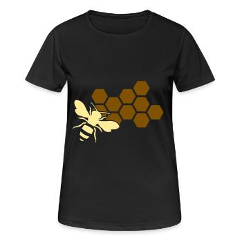 beekeeper - Women's Breathable T-Shirt - black - Front - AI Model Female 172 light (172cm)