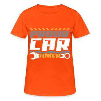 Auto tuning - Women's Breathable T-Shirt - neon orange - Front - AI Model Female 172 dark (172cm)