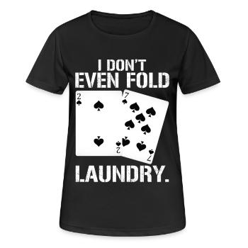 Kartenspiel kartenspiel Poker Poker - Frauen T-Shirt atmungsaktiv - Schwarz - Vorne - AI Model Female 172 light (172cm)