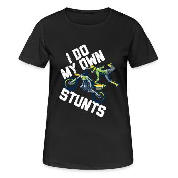 Motocross Motocross Kinder Motocross Maschine - Frauen T-Shirt atmungsaktiv - Schwarz - Vorne - AI Model Female 172 light (172cm)