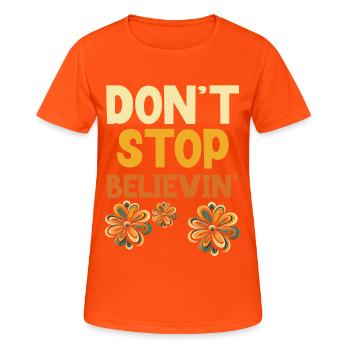 Paroles Mélomanes Auteurs-compositeurs Festival de musique - T-shirt respirant Femme - orange néon - Devant - AI Model Female 172 dark (172cm)